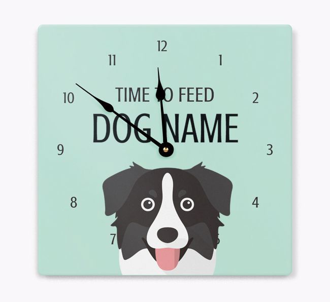 Time To Feed: Personalized {breedFullName} Wall Clock